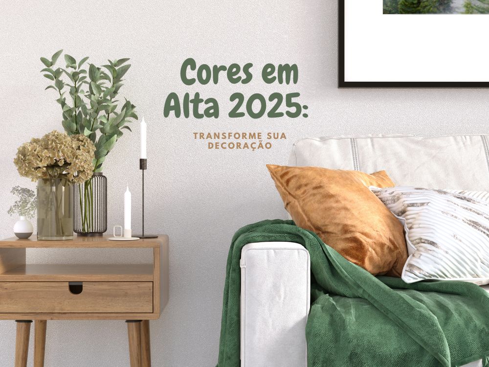 Conheça as principais cores em alta para 2025 e veja como aplicá-las na sua decoração de forma sofisticada.