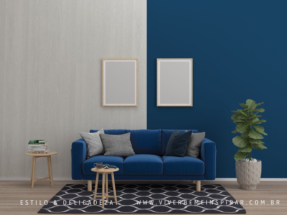 Conheça as principais cores em alta para 2025 e veja como aplicá-las na sua decoração de forma sofisticada. Azul.