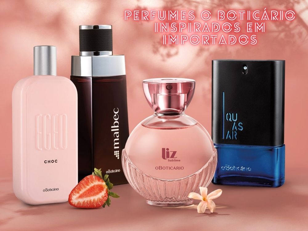 Conheça os perfumes O Boticário inspirados em grandes importados, com excelente custo-benefício e qualidade comprovada.