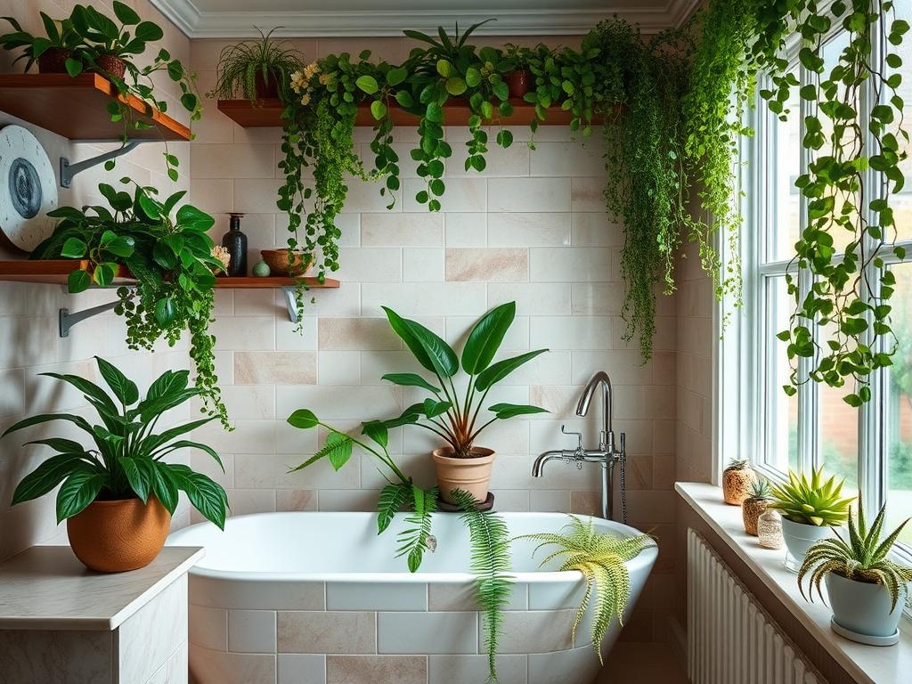 plantas para banheiro